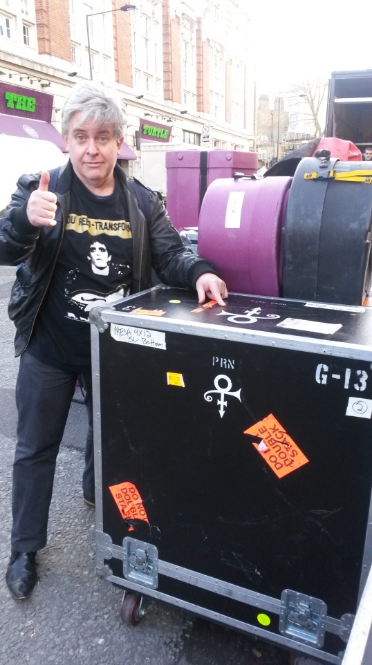 This is how Prince sneaks into the venue - in a box - but the symbol is a dead giveaway ...