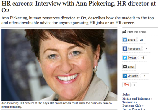 Deluded - What HR think is going on as compared with the reality - the fictional world of Ann Pickering